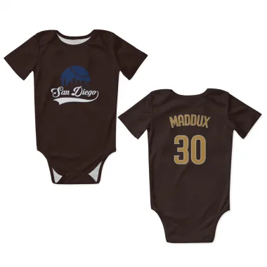 Brown San Diego Padres Greg Maddux   Newborn & Infant Bodysuit